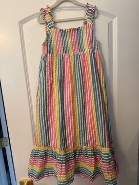 Boden Girls' Multicolor Striped Sundress - Smocked Bodice